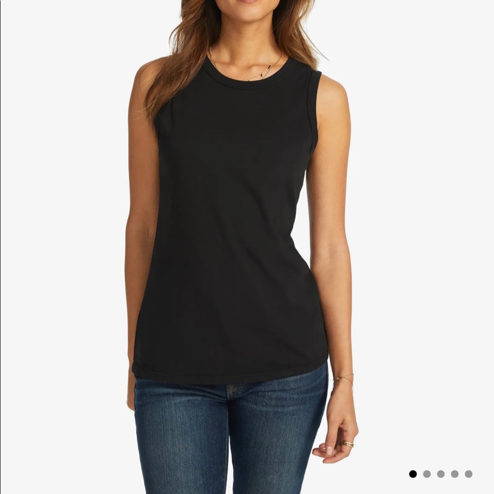 American Giant classic cotton muscle tanks in Black and White
